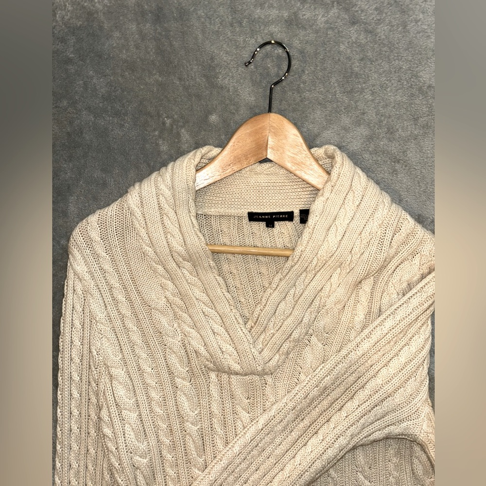 Jean Pierre Cream Knit Sweater, Women’s Medium